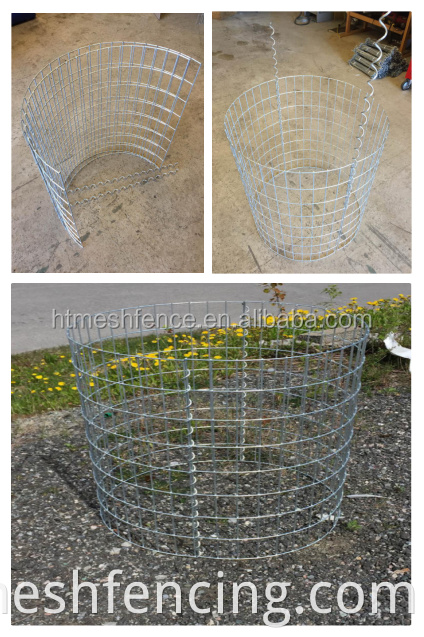 Decorative garden gabion with fire pits, welded gabion box basket, gabion retaining wall fence